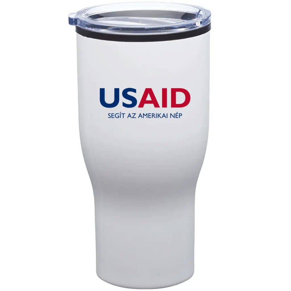 USAID Hun - 28 Oz. Challenger Stainless Steel Travel Mugs Tumbler