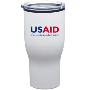 USAID Lao - 28 Oz. Challenger Stainless Steel Travel Mugs Tumbler