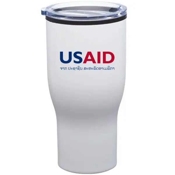 USAID Lao - 28 Oz. Challenger Stainless Steel Travel Mugs Tumbler