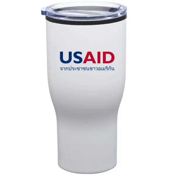 USAID Thai - 28 Oz. Challenger Stainless Steel Travel Mugs Tumbler