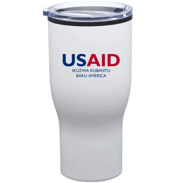 USAID Tonga - 28 Oz. Challenger Stainless Steel Travel Mugs Tumbler