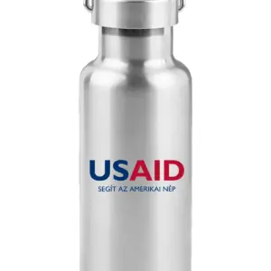 USAID Hun - 17 Oz. Stainless Steel Canteen Water Bottles
