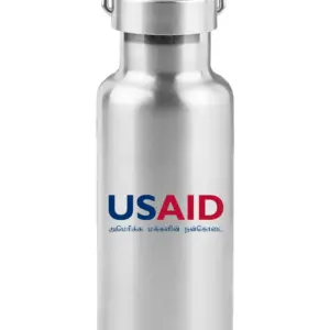 USAID Tamil - 17 Oz. Stainless Steel Canteen Water Bottles