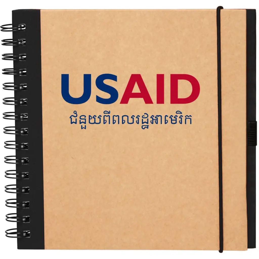 USAID Khmer - Recycled Square Notebook