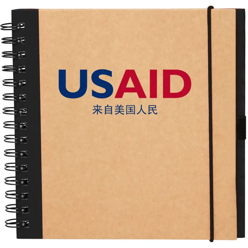 USAID Mandarin - Recycled Square Notebook