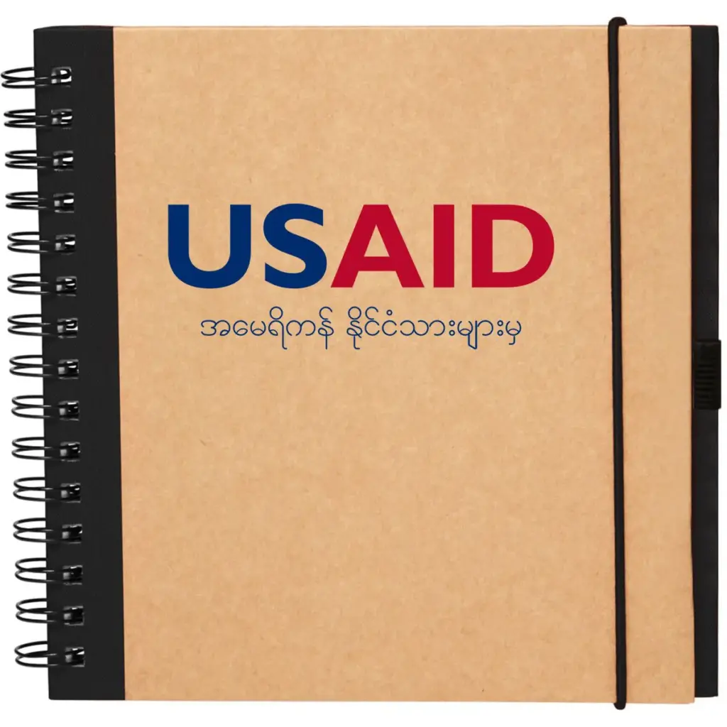 USAID Burmese - Recycled Square Notebook