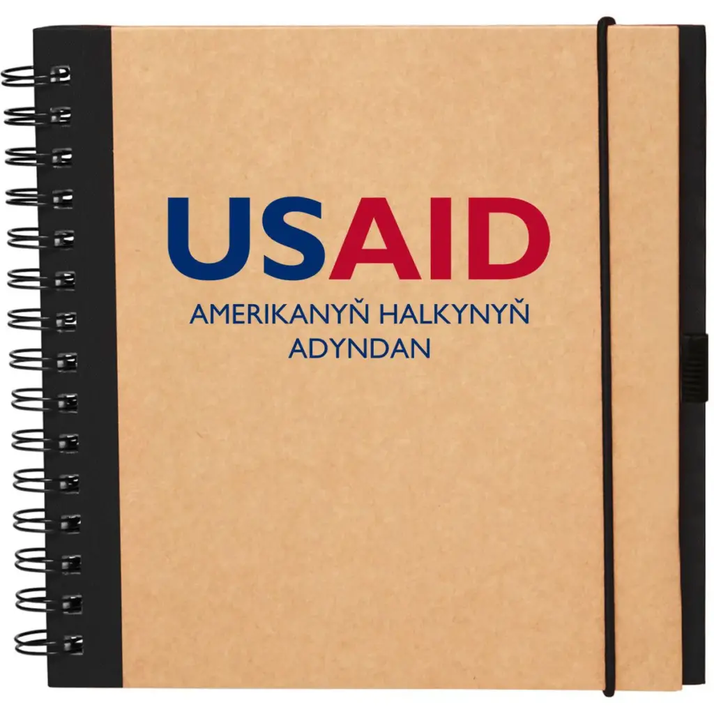 USAID Turkmen - Recycled Square Notebook