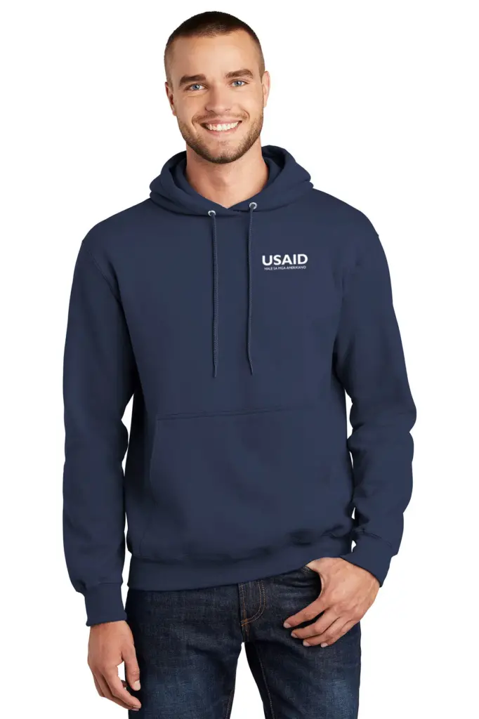 USAID Bicolano - Port & Company Men's Essential Fleece Pullover Hooded Sweatshirt