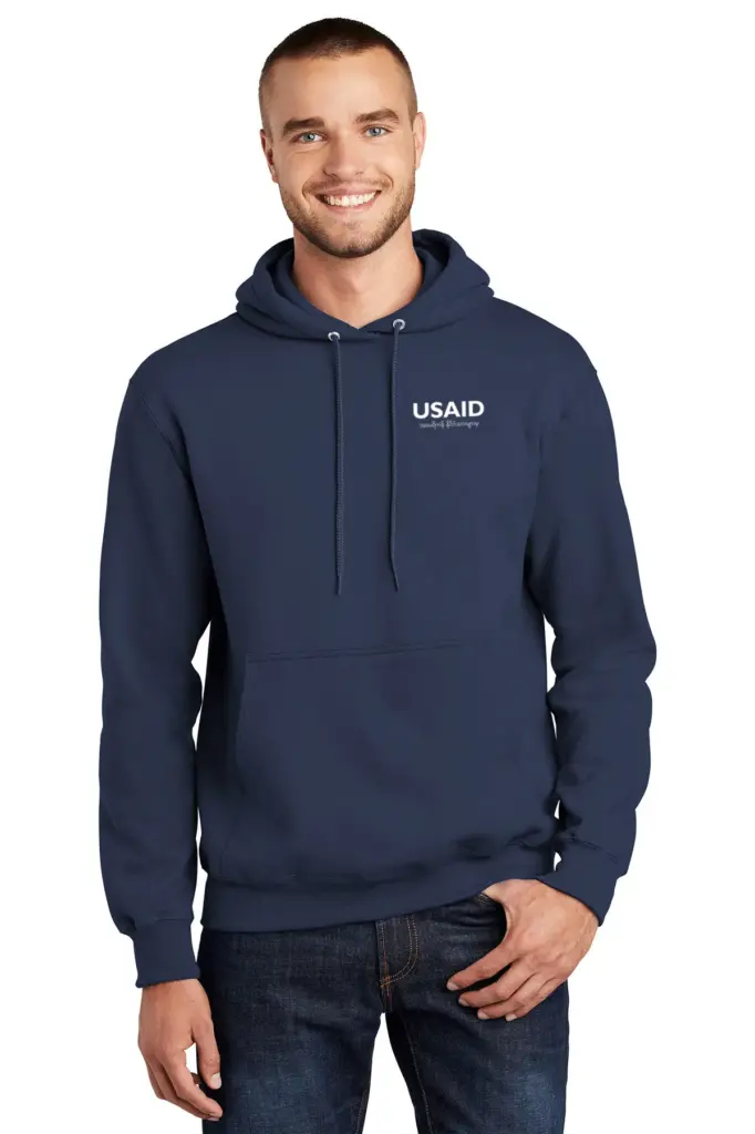 USAID Burmese - Port & Company Men's Essential Fleece Pullover Hooded Sweatshirt
