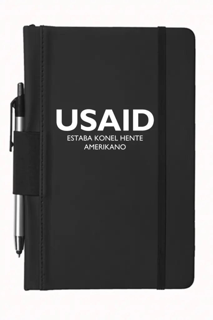 USAID Chavacano - 5"x9" Executive Notebooks with Pen
