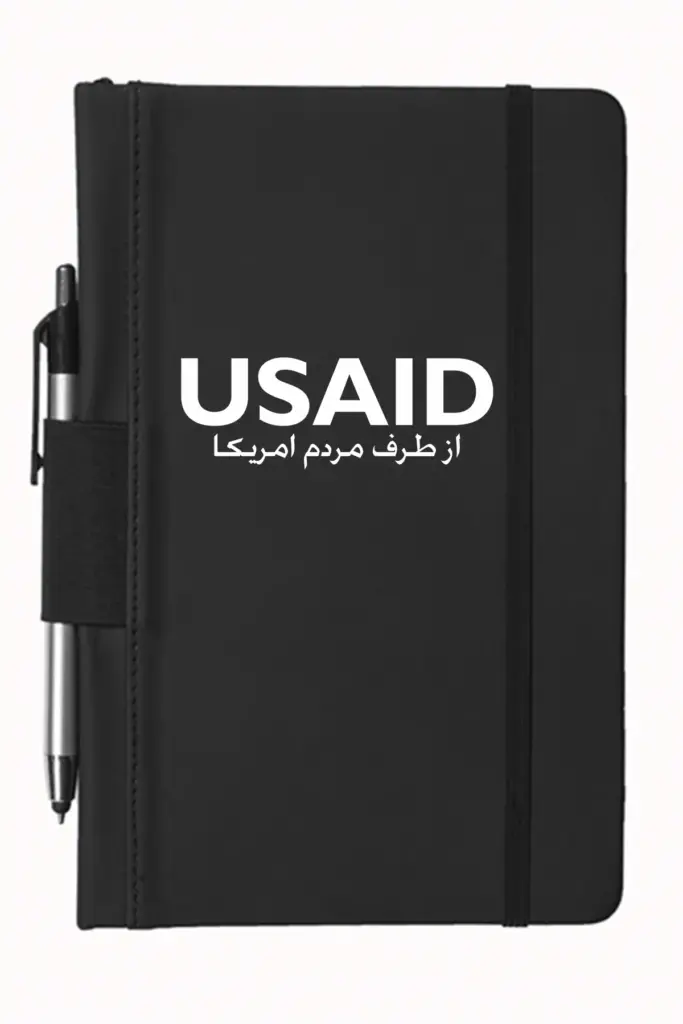USAID Dari Pashto - 5"x9" Executive Notebooks with Pen