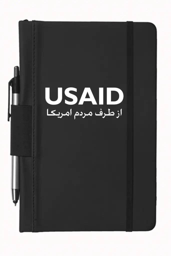 USAID Farsi - 5"x9" Executive Notebooks with Pen