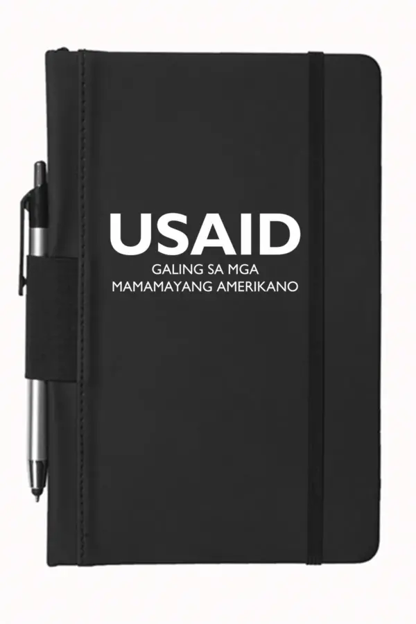 USAID Filipino - 5"x9" Executive Notebooks with Pen