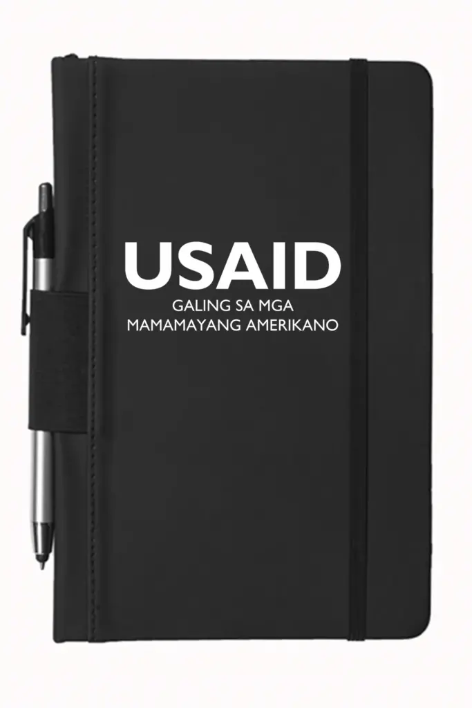 USAID Filipino - 5"x9" Executive Notebooks with Pen