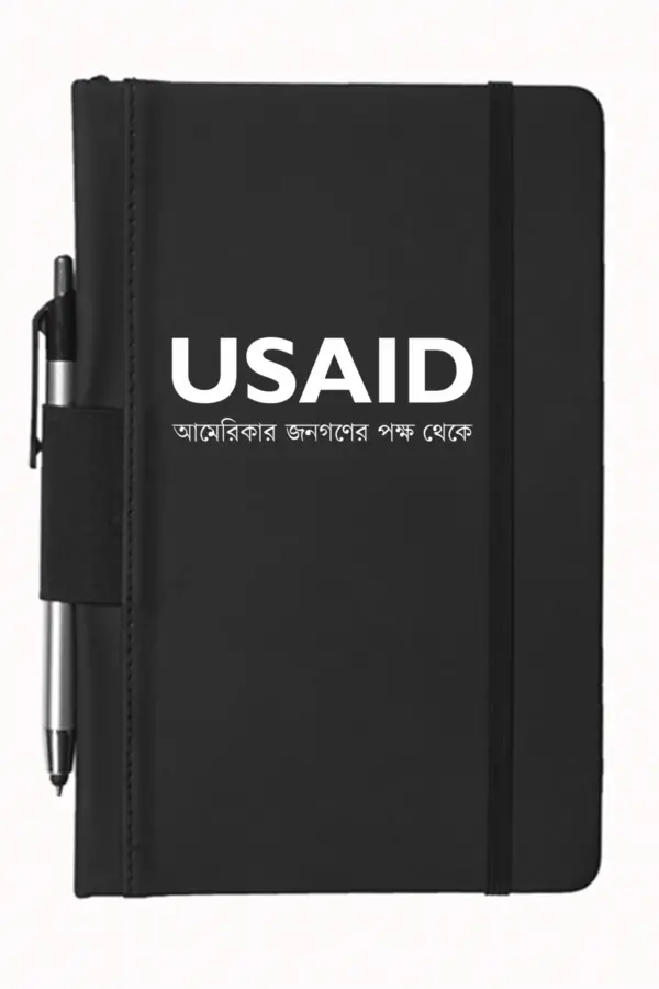 USAID Bangla - 5"x9" Executive Notebooks with Pen