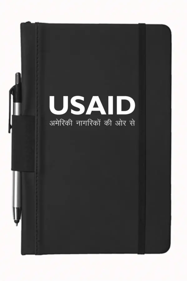 USAID Hindi - 5"x9" Executive Notebooks with Pen