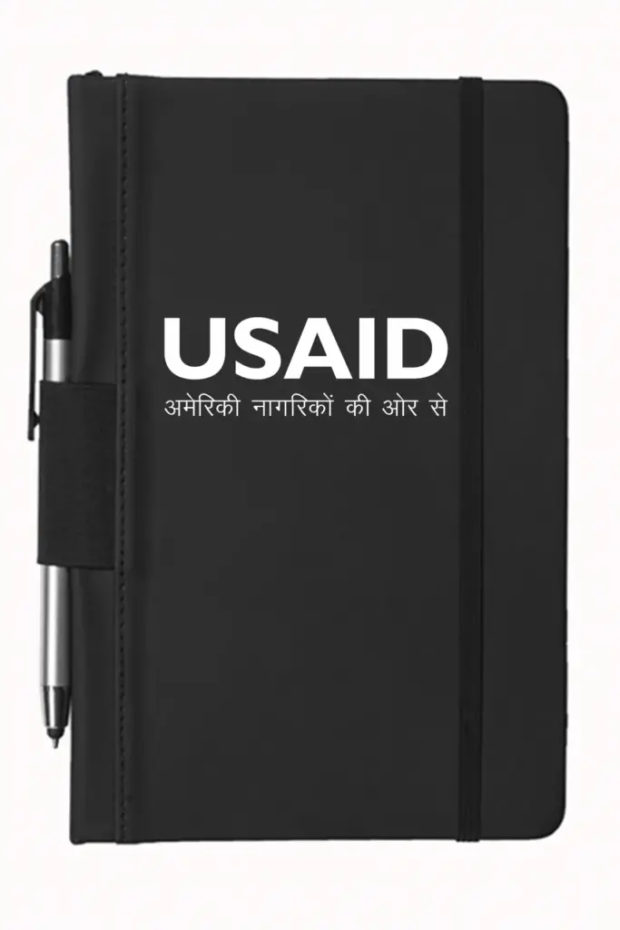 USAID Hindi - 5"x9" Executive Notebooks with Pen