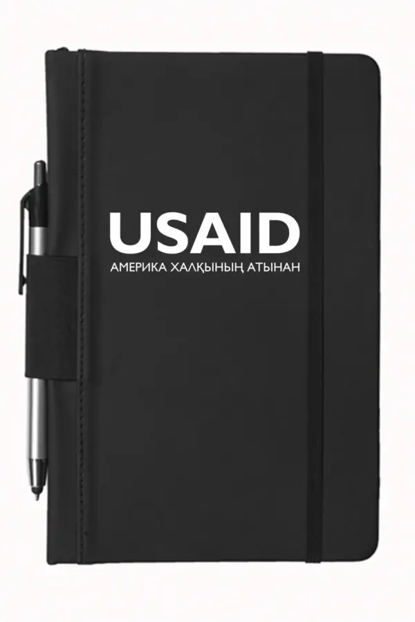 USAID Kazakh - 5"x9" Executive Notebooks with Pen
