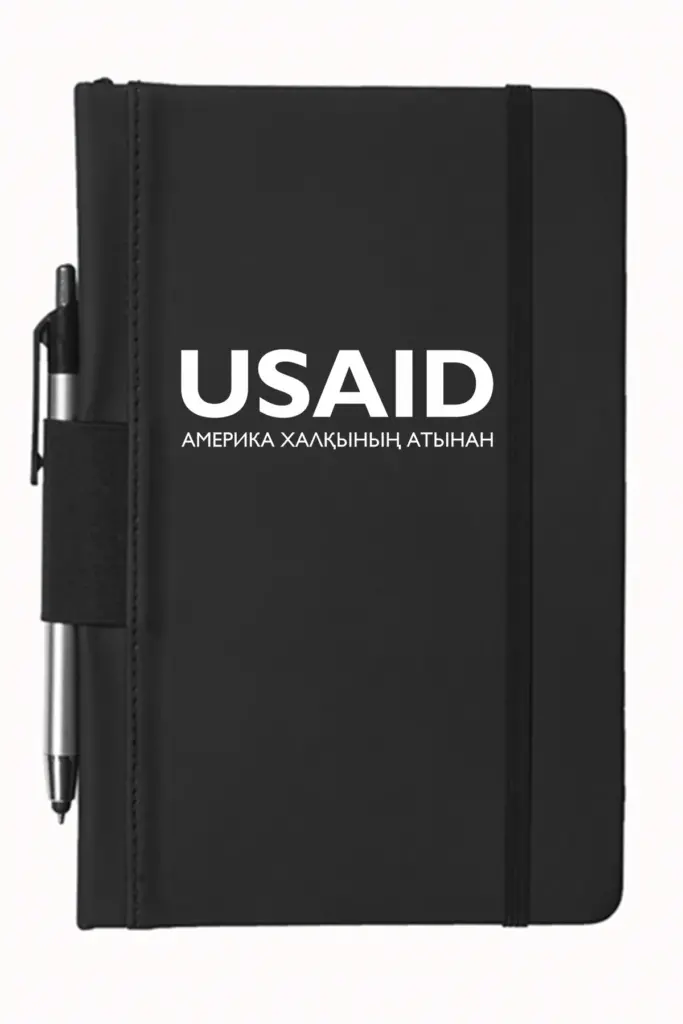 USAID Kazakh - 5"x9" Executive Notebooks with Pen