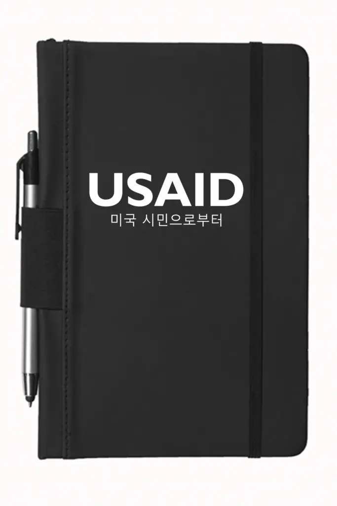 USAID Korean - 5"x9" Executive Notebooks with Pen