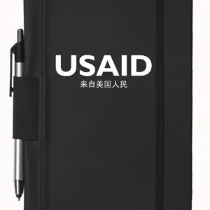 USAID Mandarin - 5"x9" Executive Notebooks with Pen