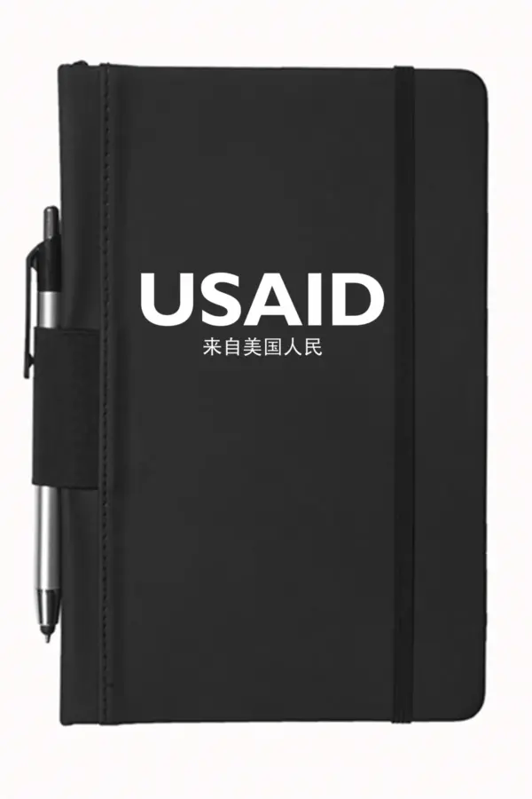 USAID Mandarin - 5"x9" Executive Notebooks with Pen