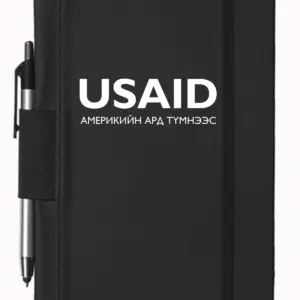USAID Mongolian - 5"x9" Executive Notebooks with Pen