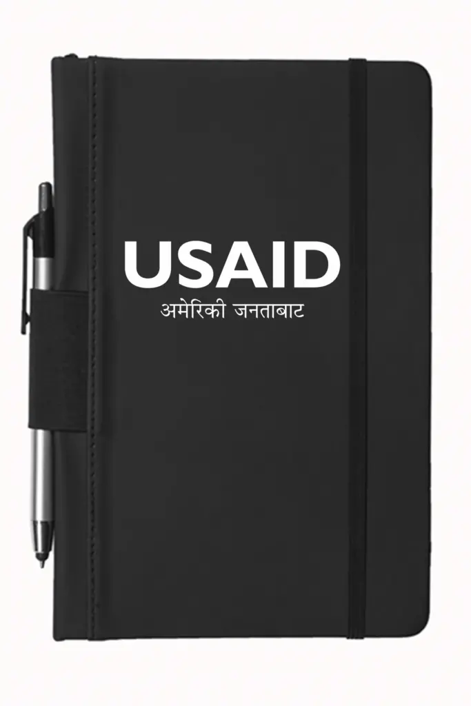 USAID Nepali - 5"x9" Executive Notebooks with Pen