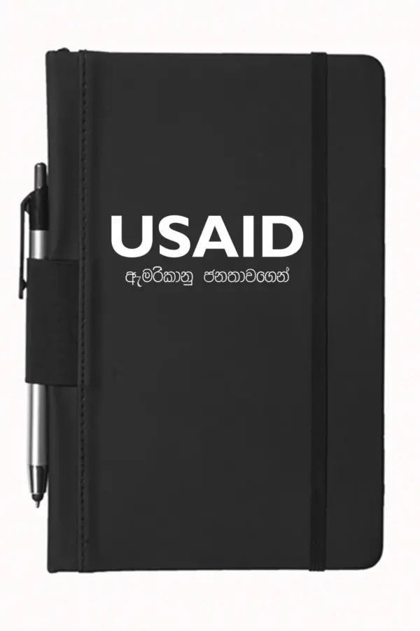 USAID Sinhala - 5"x9" Executive Notebooks with Pen