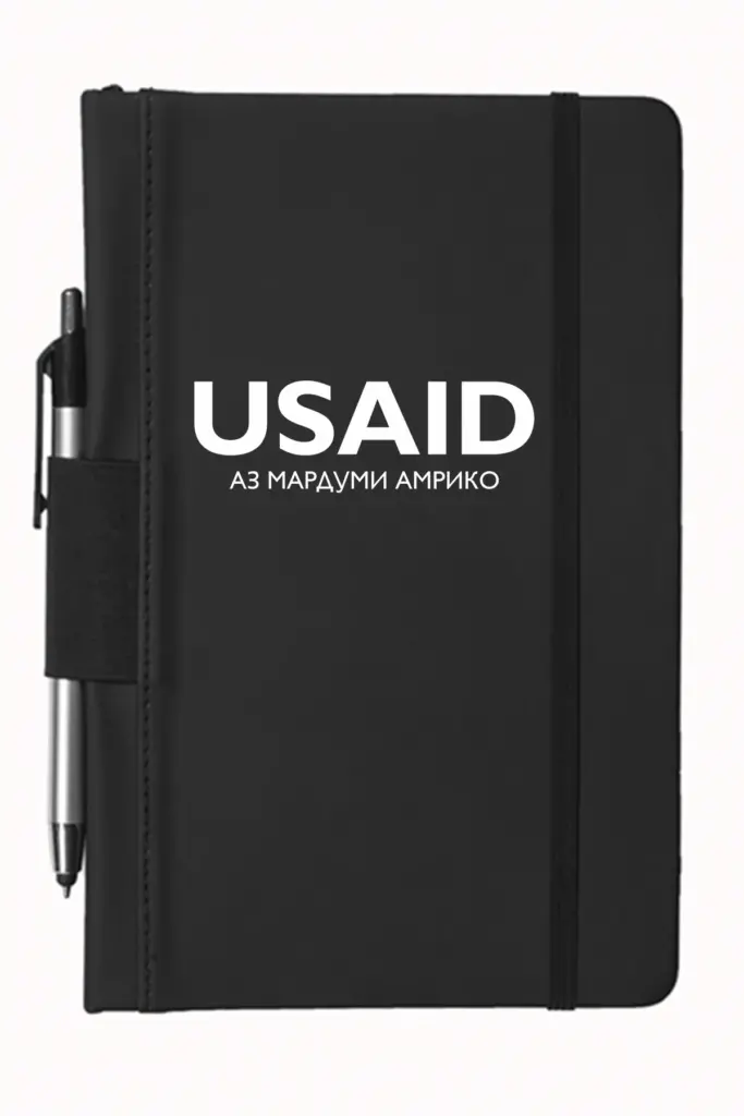 USAID Tajik - 5"x9" Executive Notebooks with Pen