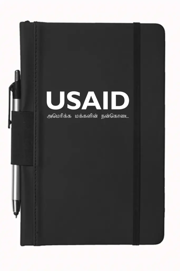 USAID Tamil - 5"x9" Executive Notebooks with Pen