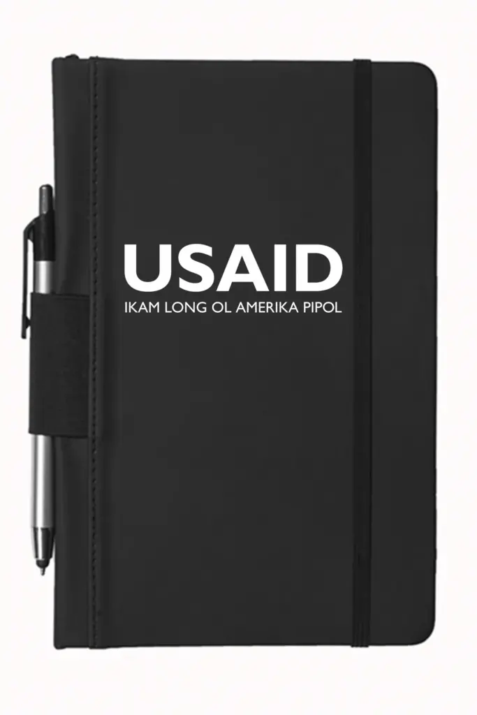 USAID Tok Pisin - 5"x9" Executive Notebooks with Pen