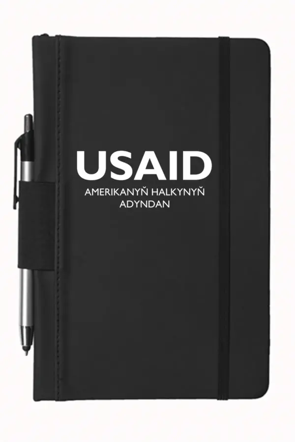 USAID Turkmen - 5"x9" Executive Notebooks with Pen