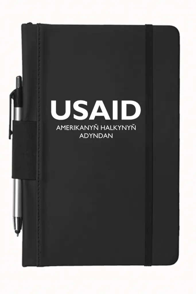USAID Turkmen - 5"x9" Executive Notebooks with Pen