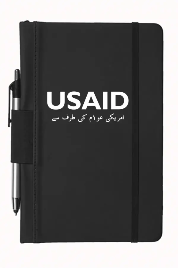 USAID Urdu - 5"x9" Executive Notebooks with Pen