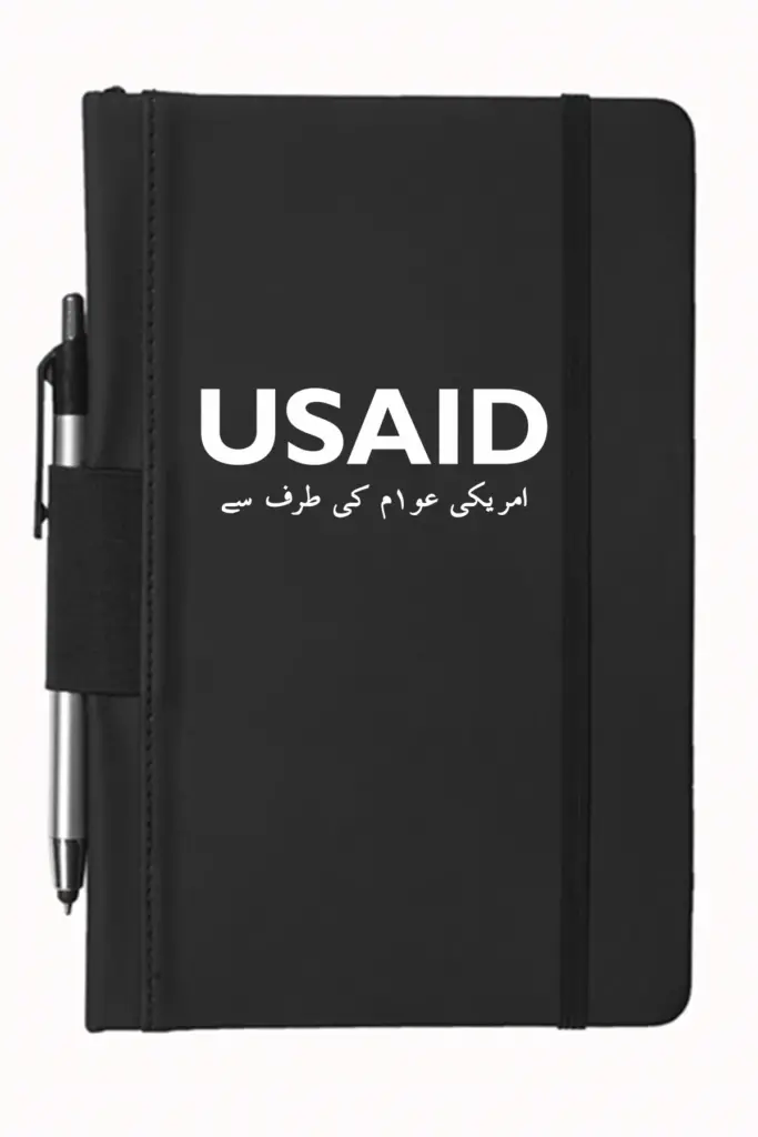 USAID Urdu - 5"x9" Executive Notebooks with Pen