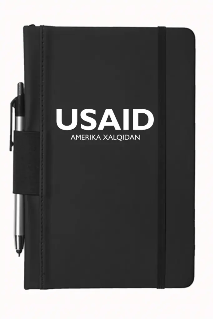 USAID Uzbek - 5"x9" Executive Notebooks with Pen