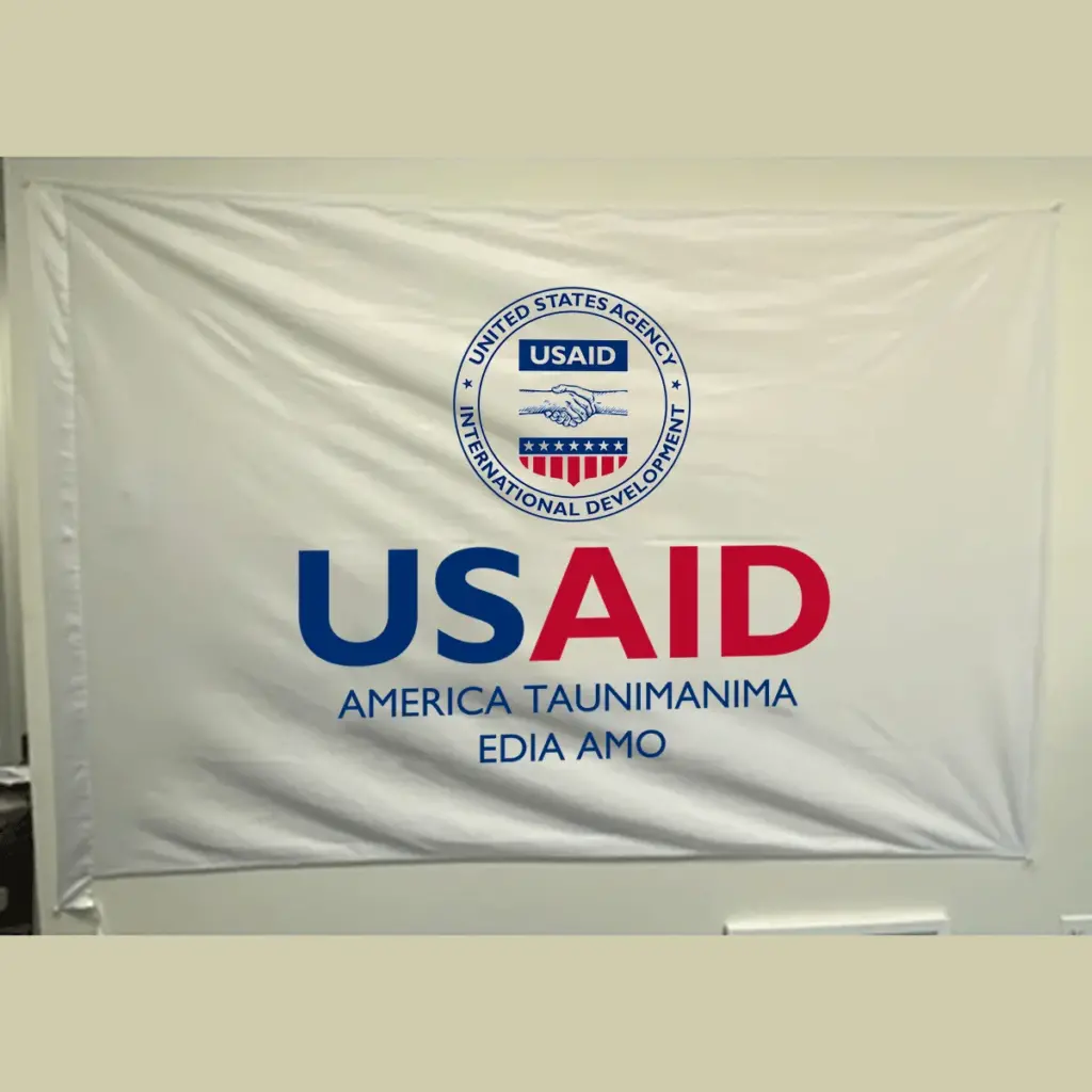 USAID Motu Pole USAID Flag - Single Sided 4 x 6 feet