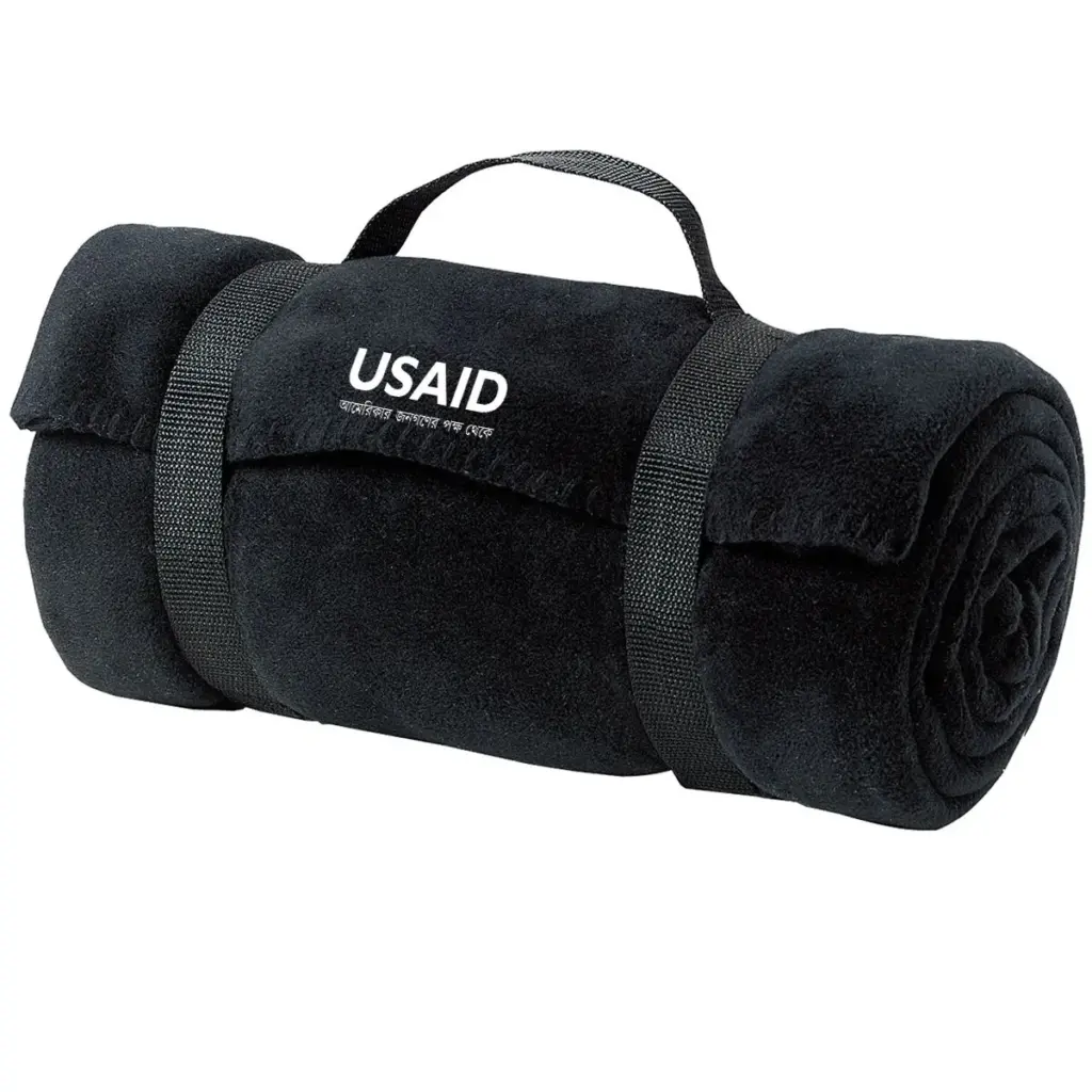 USAID Bangla - Port Authority Value Fleece Blanket w/ Strap