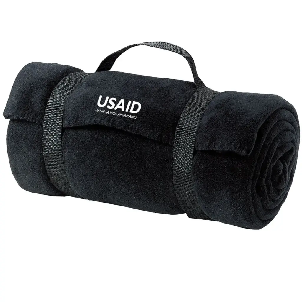 USAID Hiligaynon - Port Authority Value Fleece Blanket w/ Strap