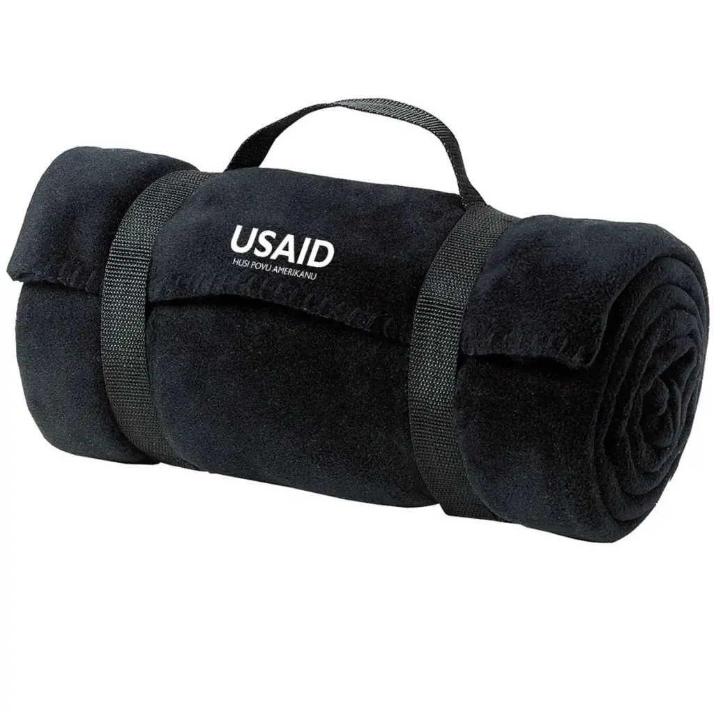 USAID Tetum - Port Authority Value Fleece Blanket w/ Strap