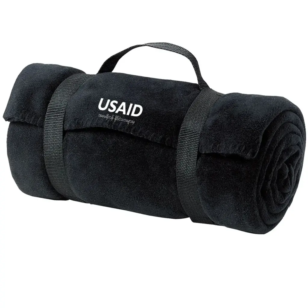 USAID Burmese - Port Authority Value Fleece Blanket w/ Strap