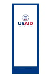 USAID Bicolano Superior Retractable Banner - 36" Silver Base. Full Color