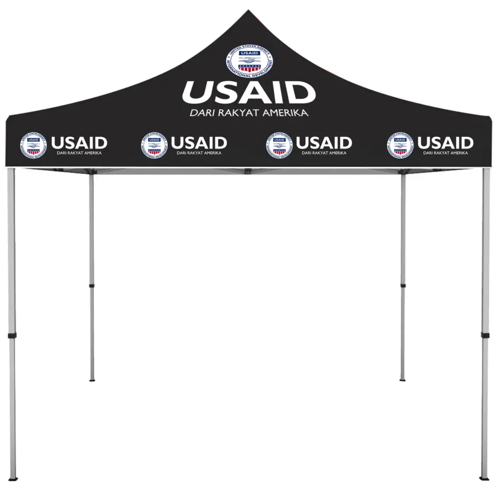 USAID Bahasa Indonesia - ONE CHOICE 10 ft. Steel Canopy Tent Dye-Sub Graphic Package