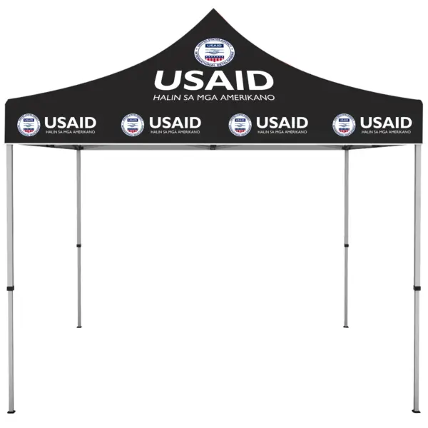 USAID Hiligaynon - ONE CHOICE 10 ft. Steel Canopy Tent Dye-Sub Graphic Package