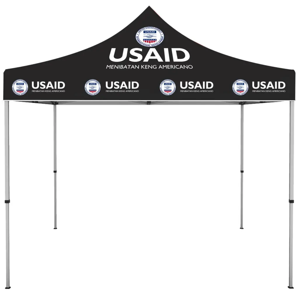 USAID Kapampangan - ONE CHOICE 10 ft. Steel Canopy Tent Dye-Sub Graphic Package