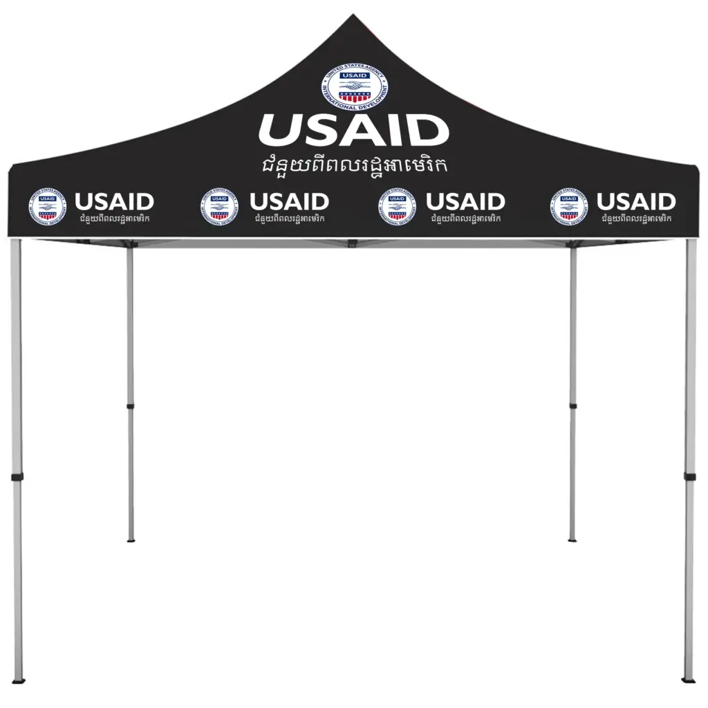 USAID Khmer - ONE CHOICE 10 ft. Steel Canopy Tent Dye-Sub Graphic Package