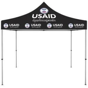 USAID Khmer - ONE CHOICE 10 ft. Steel Canopy Tent Dye-Sub Graphic Package