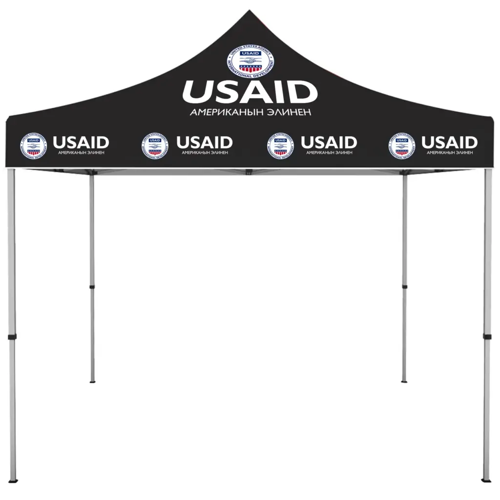 USAID Kyrgyz - ONE CHOICE 10 ft. Steel Canopy Tent Dye-Sub Graphic Package