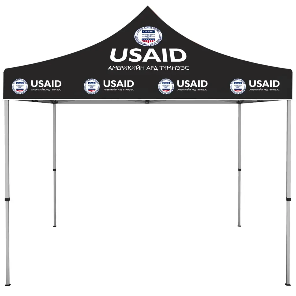 USAID Mongolian - ONE CHOICE 10 ft. Steel Canopy Tent Dye-Sub Graphic Package